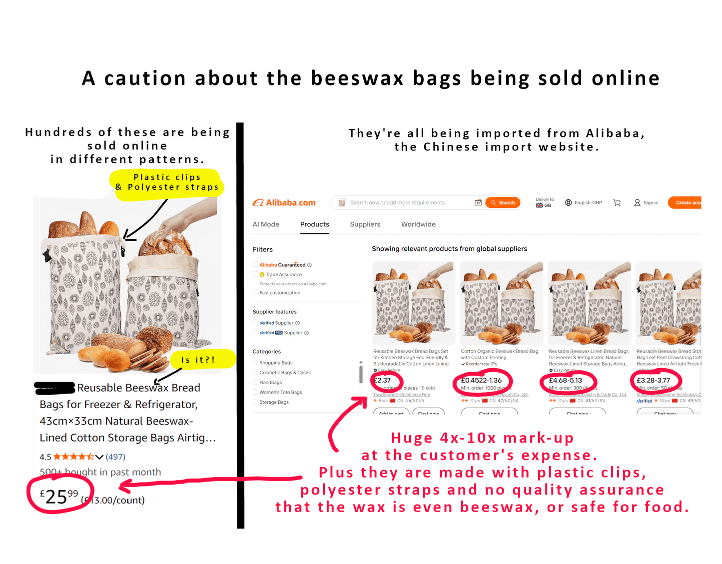 Value Bundle: The Bread Bag + 2x Large Sandwich/Big Bowl Wraps