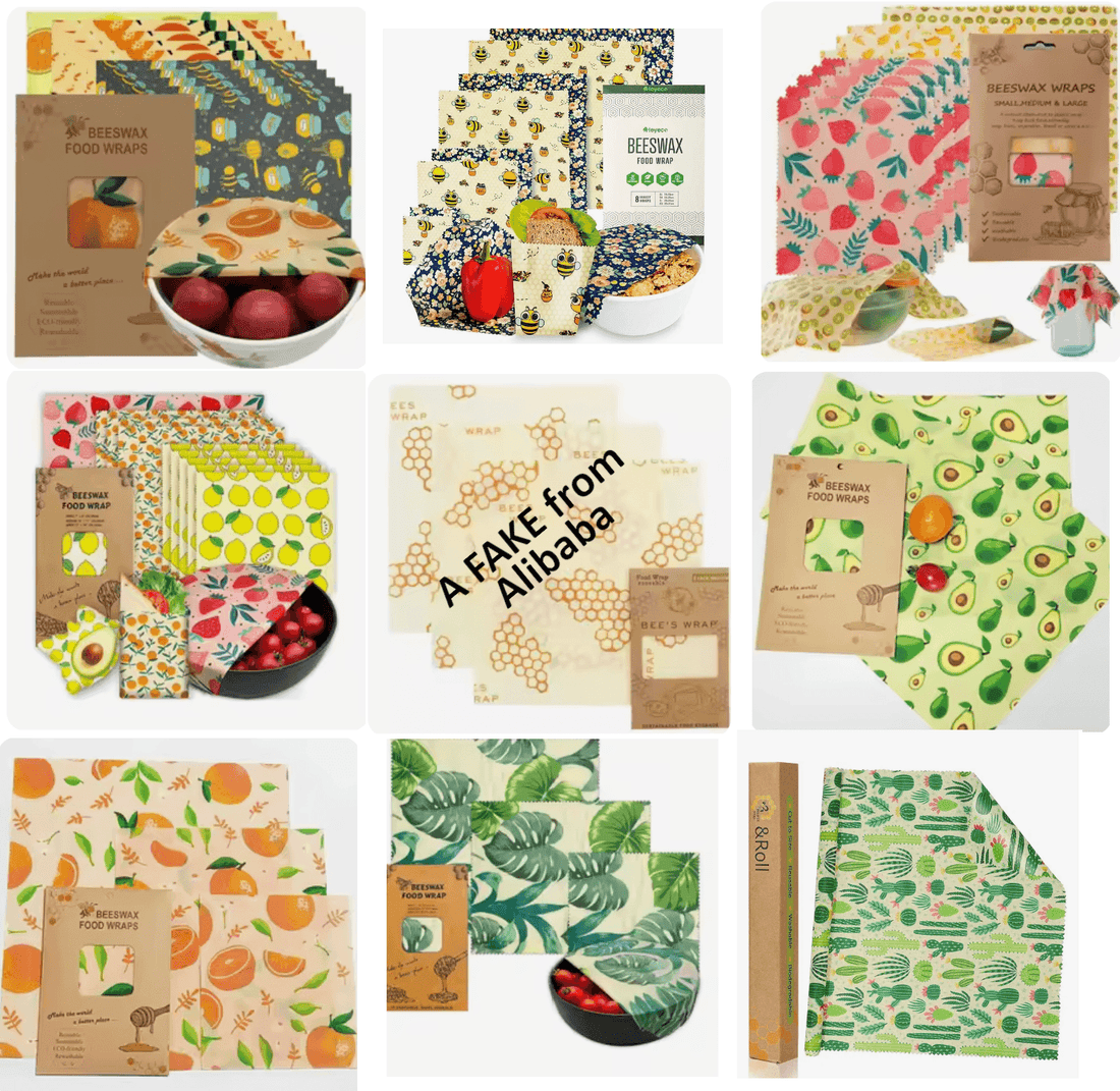 Beeswax wraps cheaply made in China: Beware