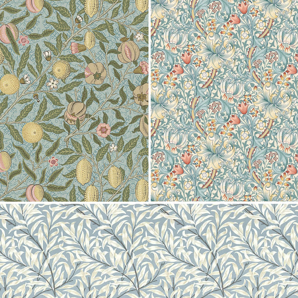Black Label William Morris Set of 4 (3 + Free) Beeswax Wraps | Pomegranate