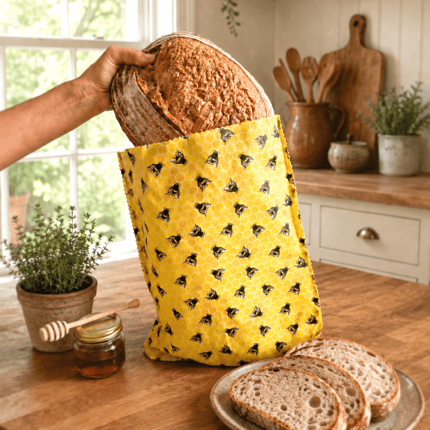 Beeswax bag from our Award-winning Small Family Business. 3,600 5* Reviews. WHOLESALE, too. 