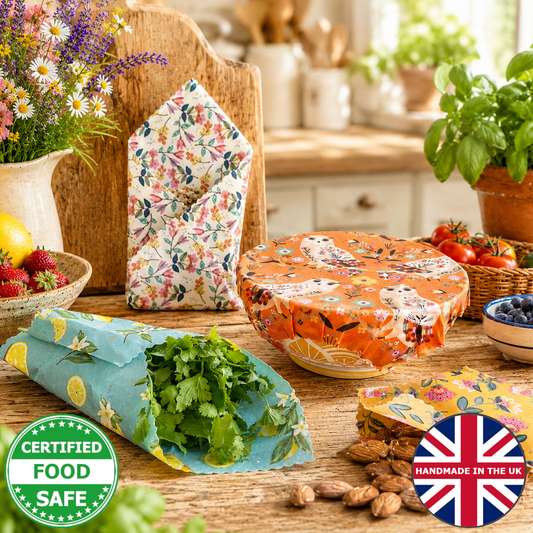 Beeswax Wrap from our Sustainability Award-winning UK Small Family Business. 3,600 5* Reviews. WHOLESALE, too.
