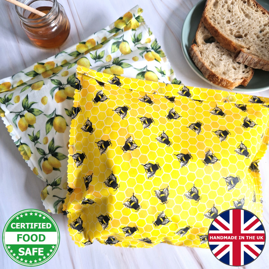 Beeswax Sandwich BAGS | Christmas Gift Exclusive | Set of 2 30x30cm | For Any Size Sandwich