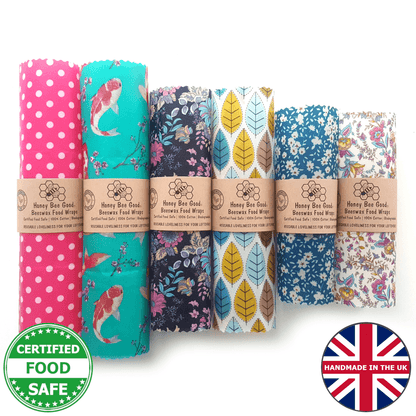 Beeswax Wrap from our Sustainability Award-winning UK Small Family Business. 3,600 5* Reviews. WHOLESALE, too.