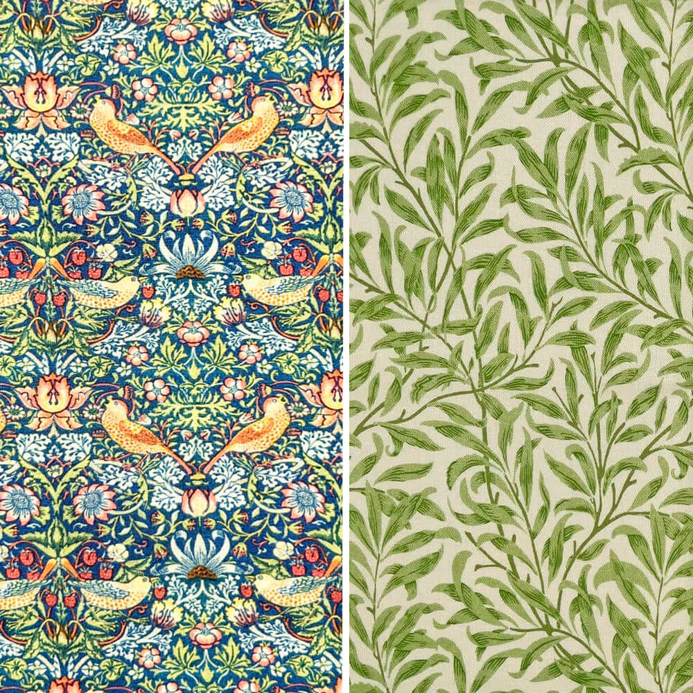 * William Morris Set of 3 Beeswax Wraps | Strawberry Thief Willow